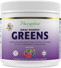 Paradise Herbs ORAC Energy Greens, Berry Superfood Powder, Over 40,000 ORAC Antioxidants, Organic Greens, Berries, Mushrooms & Probiotics, Non-GMO, Gluten-Free, 25 Servings