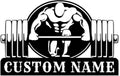 Customized Metal Gym Name Sign, Personalized Sports Room Wall Art,Metal Gym Sign,Unique Fitness Wall Sign, Gym Lovers Unique Gift, Gym Wall Art,Training Center Sign (Style-14)