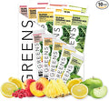 Clean Simple Eats Greens Variety 10 Pack, Greens Powder Mix, Packed with Superfoods Chlorella & Spirulina, Includes 5 Delicious Flavors: Peachy, Green Apple, Raspberry Lemonade, Sweet Lemon & Tropical