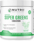 Organic Green Immunity Superfood Powder - Soothes Digestion, Boosts Healthy Vitality and Energy. Fast Acting Formula with Probiotics, Enzymes, Turmeric and Ashwagandha (30 Servings Lemon-Mint)