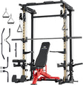 MAJOR FITNESS Drone3 Smith Machine, All-in-One Home Gym Power Rack with Cable Crossover, Pull-Up Bars, T-Bar & Squat Station, Heavy-Duty Full-Body Workout for Strength Training