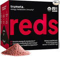 Superfood Reds Powder Packs - for Immune Support and Memory I Reds Superfood Powder Antioxidants Polyphenols Blend with Organic Acai Berry, Goji Berry, Pomegranate - 14 Sachets
