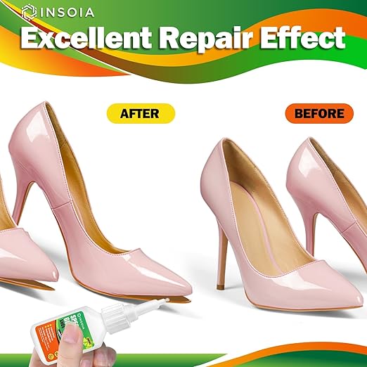 Shoe Glue, 30g Clear Super Glue for Shoe Repair Quick Fix Shoe Adhesive Waterproof Strong Crazy Instant Glue for Bonding Shoe Sole, Boots, Sandals, Sneakers, Leather & Other Footwear Items