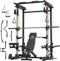 MAJOR FITNESS Drone3 Smith Machine, All-in-One Home Gym Power Rack with Cable Crossover, Pull-Up Bars, T-Bar & Squat Station, Heavy-Duty Full-Body Workout for Strength Training