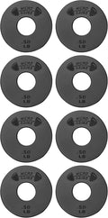 Micro Gainz 1-Inch Center Hole Standard Fractional Weights Plates Set, 8 Piece Dumbbell & Barbell Set of .50LB Plates for Strength Training and Weight Lifting, Made In USA
