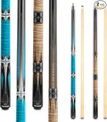 HomeSeason Pool Cue Stick 57" Billiard Cue Sticks Professional Low Deflection Pool Sticks