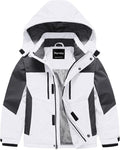 Pursky Boy's Waterproof Ski Jacket Kids Winter Snow Coats Fleece Raincoats Parka