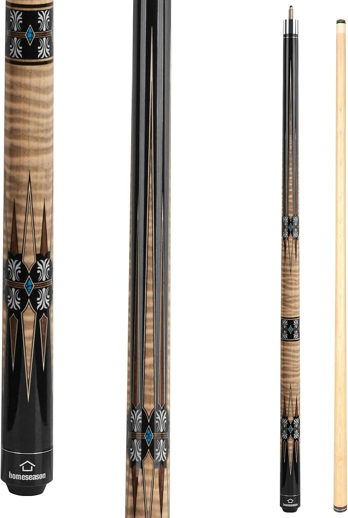 HomeSeason Pool Cue Stick 57" Billiard Cue Sticks Professional Low Deflection Pool Sticks