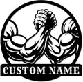 Customized Metal Gym Name Sign, Personalized Sports Room Wall Art,Metal Gym Sign,Unique Fitness Wall Sign, Gym Lovers Unique Gift, Gym Wall Art,Training Center Sign (Style-10)