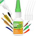 Arrow Fletching Glue, 30g Clear Fast-Dry Insert Adhesive for Arrow Vanes, Feathers & Fletching ??Super Bond Arrow Glue for Carbon, Aluminum & Wood Shafts, Waterproof & Precision Tip