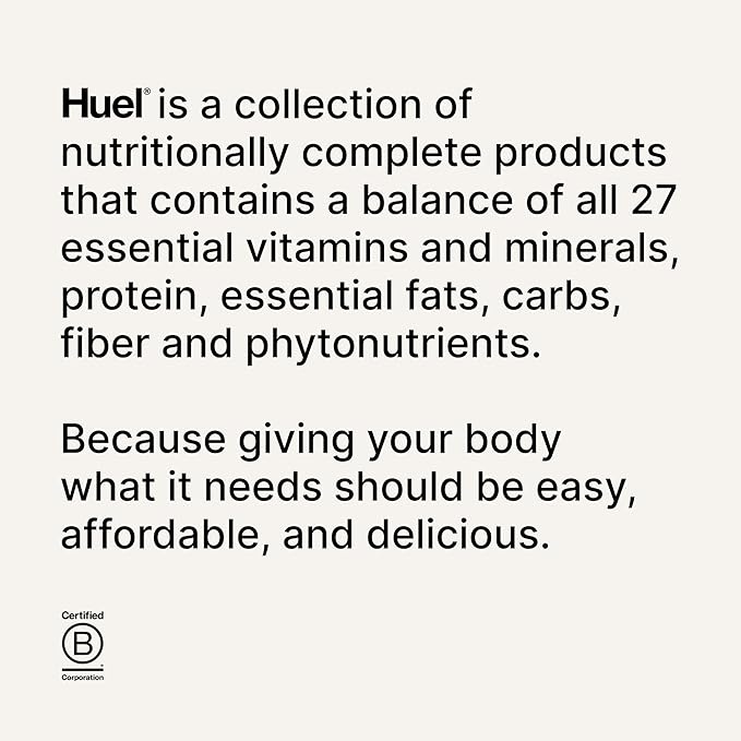 Huel Ready-to-Drink | Banana Meal Replacement Drink | High Protein Drink | Nutritionally Complete, Low Sugar, High Fiber, Plant Based, Vegan, Healthy | 20g Protein Per Bottle, 16.9 Fl Oz (12 Pack)