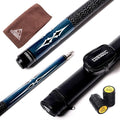 CUESOUL 58 Inch 19oz/20oz Maple Billiard Stick Pool Cue Set 11.5mm/13mm Tip[Weight Adjustable]