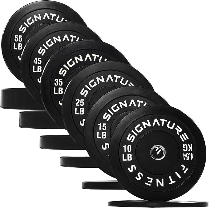 Olympic Bumper Plates Set, 2" Weight Plates for Strength Training & Weightlifting, Paris or Set or Set with Barbell, Multiple Options