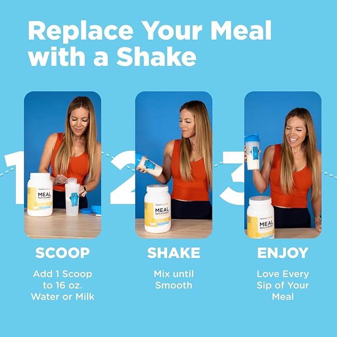 TransformHQ Meal Replacement Shake Powder 7 Servings (Vanilla) - Gluten Free, Non-GMO