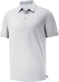 Mens Polo Shirts Short Casual Solid Stylish Dry Fit Performance Designed Collared Golf Polo Shirts for Men