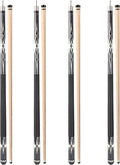 GSE Games & Sports Expert 58" 2-Piece Canadian Maple Hardwood Billiard Pool Cue Sticks for Men/Women, House or Commercial/Bar Use (Several Colors, Weight 18oz, 19oz, 20oz, 21oz Available)