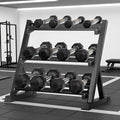 350/450/550 lbs Hex Weight Dumbbell Sets with Rack 5-50 lbs Hand Weights for Strength Training for Home Gyms Men Women Rubber Iron Rubber Coated Exercise & Fitness Muscle