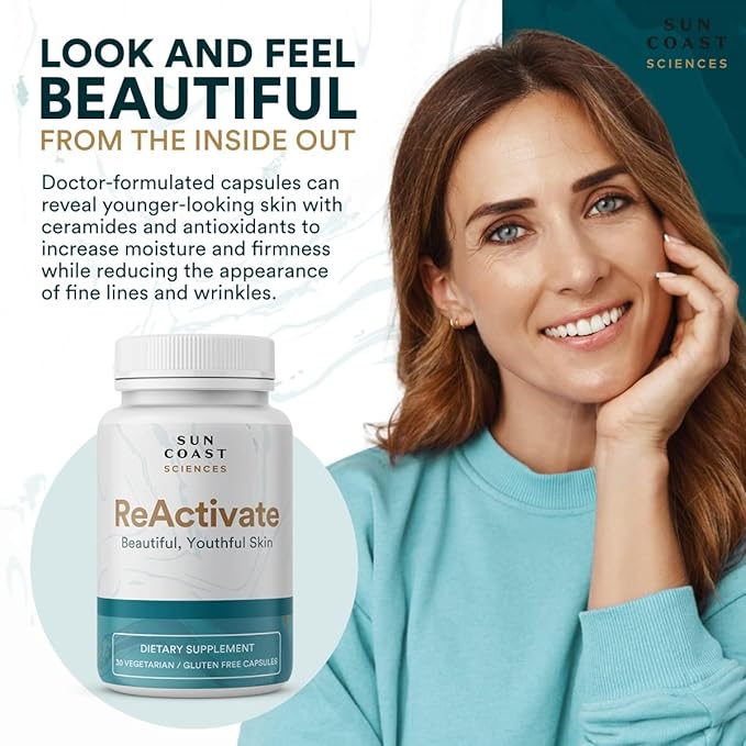 ReActivate Your Skin’s Beauty from Within, with Dr. Rosenberg’s Special Skin Health Formula - 30 Count (Pack of 3)