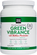 Vibrant Health, Green Vibrance, Includes 65 Plant-Based Superfoods, 25 Billion Probiotics, Fiber, Adaptogens & Enzymes, 83 Servings (FFP)