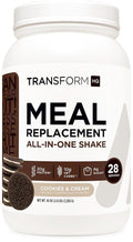 TransformHQ Meal Replacement Shake Powder 28 Servings (Cookies & Cream) - Non-GMO