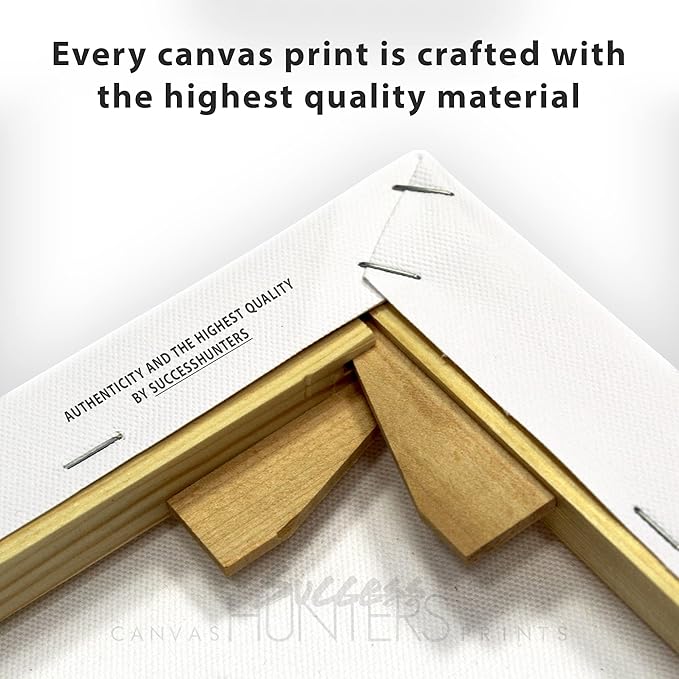 SuccessHunters Luxury Gold Watch Canvas Print Office Wall Decoration Home Decor Modern Art Prints Inspiration Motivation Inspire Entrepreneur Quote Inspirational Motivational House Decal (18" x 12")