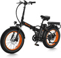 Fat Tire Folding Electric Bike, 48V & 624Wh Lithium Removable Battery, Peak 1100W Brushless Motor, Max Speed 28Mph, M5 Large LCD Display, Suspension, Step-Over/Thru Frame