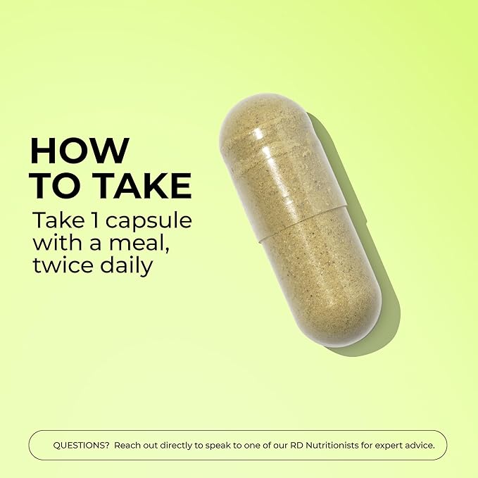 HUM Flatter Me Digestive Enzymes with Probiotics & Prebiotics - Fast-Acting Bloat Relief, Digestive Health and Regularity, Vegan Formula 60 Servings