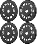 2 Inch Bumper Plates，10-500lbs，Barbell Rubber Olympic Weight Plates Set for Home Gym, Strength Training & Weight Lifting, Multiple Options Colors