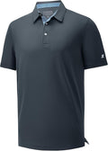 Mens Polo Shirts Short Casual Solid Stylish Dry Fit Performance Designed Collared Golf Polo Shirts for Men