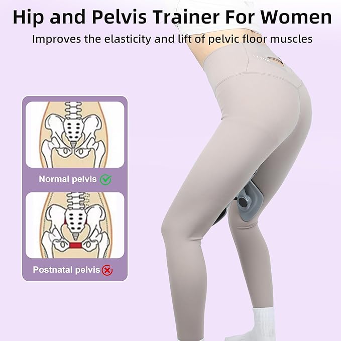 Thigh Exerciser, Kegel Exercise Products, Pelvic Floor Muscle Trainer, Inner Thigh Exercise Equipment for Men&Women