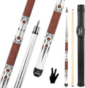 HomeSeason Pool Cue Stick 57" Billiard Cue Sticks Professional Low Deflection Pool Sticks