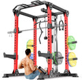 Power Cage,1600lbs Multi-Function Power Rack with Adjustable Cable Crossover System and More Training Attachment, Weight Cage for Home Gym