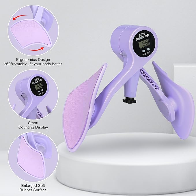 Thigh Exerciser, Kegel Exercise Products, Pelvic Floor Muscle Trainer, Inner Thigh Exercise Equipment for Men&Women