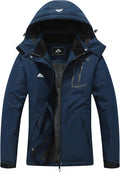 MOERDENG Women's Waterproof Ski Jacket Warm Winter Coat Outdoor Windbreaker Hiking Snowboarding Jacket