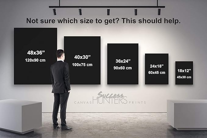 SuccessHunters Luxury Gold Watch Canvas Print Office Wall Decoration Home Decor Modern Art Prints Inspiration Motivation Inspire Entrepreneur Quote Inspirational Motivational House Decal (18" x 12")
