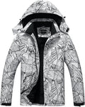 OTU Men's Waterproof Ski Jacket Snowboarding Windbreaker Warm Winter Hooded Mountain Snow Coat