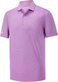 Mens Polo Shirts Short Casual Solid Stylish Dry Fit Performance Designed Collared Golf Polo Shirts for Men