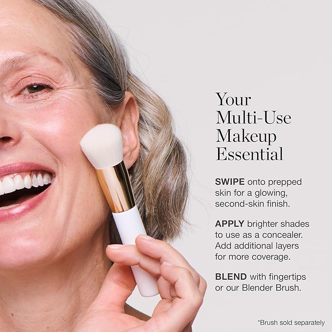 Ogee Sculpted Complexion Foundation Stick (Spruce 12.75N - Deep, Bronze Undertones) Full Coverage Foundation Makeup - Instantly Balance & Even Complexion - 70% Organic Ingredients
