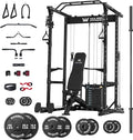 MAJOR FITNESS Drone1 Power Cage - Multi-Function Power Rack for Home Gym, Squat Rack, Cable Crossover System, for Strength Training, Heavy-Duty Steel Construction