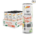 CELSIUS Sparkling Tropical Vibe, Functional Essential Energy Drink 12 Fl Oz (Pack of 12)