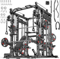 Power Cage,1600lbs Multi-Function Power Rack with Adjustable Cable Crossover System and More Training Attachment, Weight Cage for Home Gym