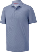 Mens Polo Shirts Short Casual Solid Stylish Dry Fit Performance Designed Collared Golf Polo Shirts for Men