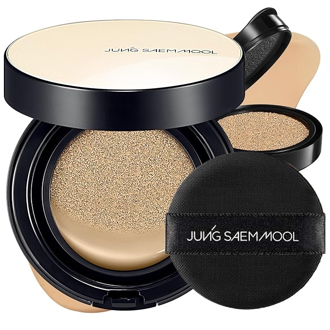 [JUNGSAEMMOOL OFFICIAL] Essential Skin Nuder Cushion (08 Medium Deep) | Refill Included | Natural Finish | SPF50 Broad Spectrum | Makeup Artist Brand