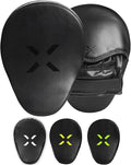 Punching Mitts for Boxing Leather Curved Punch Mitts Men & Women MMA Training Equipment Muay Thai Sparring Training Mitts MMA Hitting Pads Available Multiple Colors
