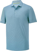 Mens Polo Shirts Short Casual Solid Stylish Dry Fit Performance Designed Collared Golf Polo Shirts for Men