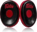 Fairtex FMV15 Muay Thai Boxing Focus Punch Mitts | Premium Syntek Leather Boxing Mitts-Lightweight & Durable Microfiber | Curved Design for Precision, Shock Absorbent & Enhanced Accuracy