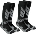 Warm Kids Ski Socks - 2 Pairs Merino Wool Skiing Socks, Winter Warm Snowboard Thermal Socks For Boys Girls Toddlers