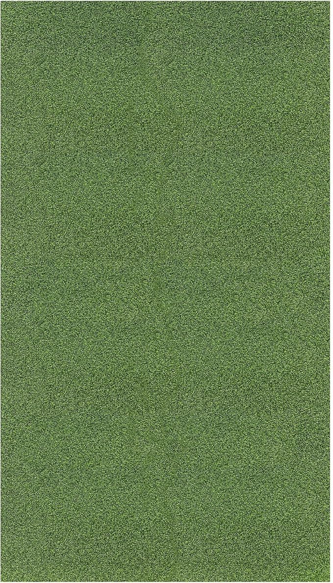 Ottomanson Artificial Turf Golf Hitting Mat 6'6" x 15' Indoor/Outdoor Waterproof Synthetic Fake Grass for Putting Practice Baseball Football Sports Gym Backyard, Custom Size 2' up to 30'