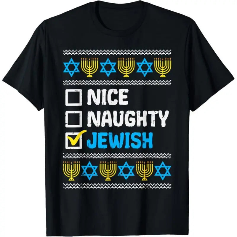 Funny Naughty Jewish Hanukkah "Sweater" T-Shirt