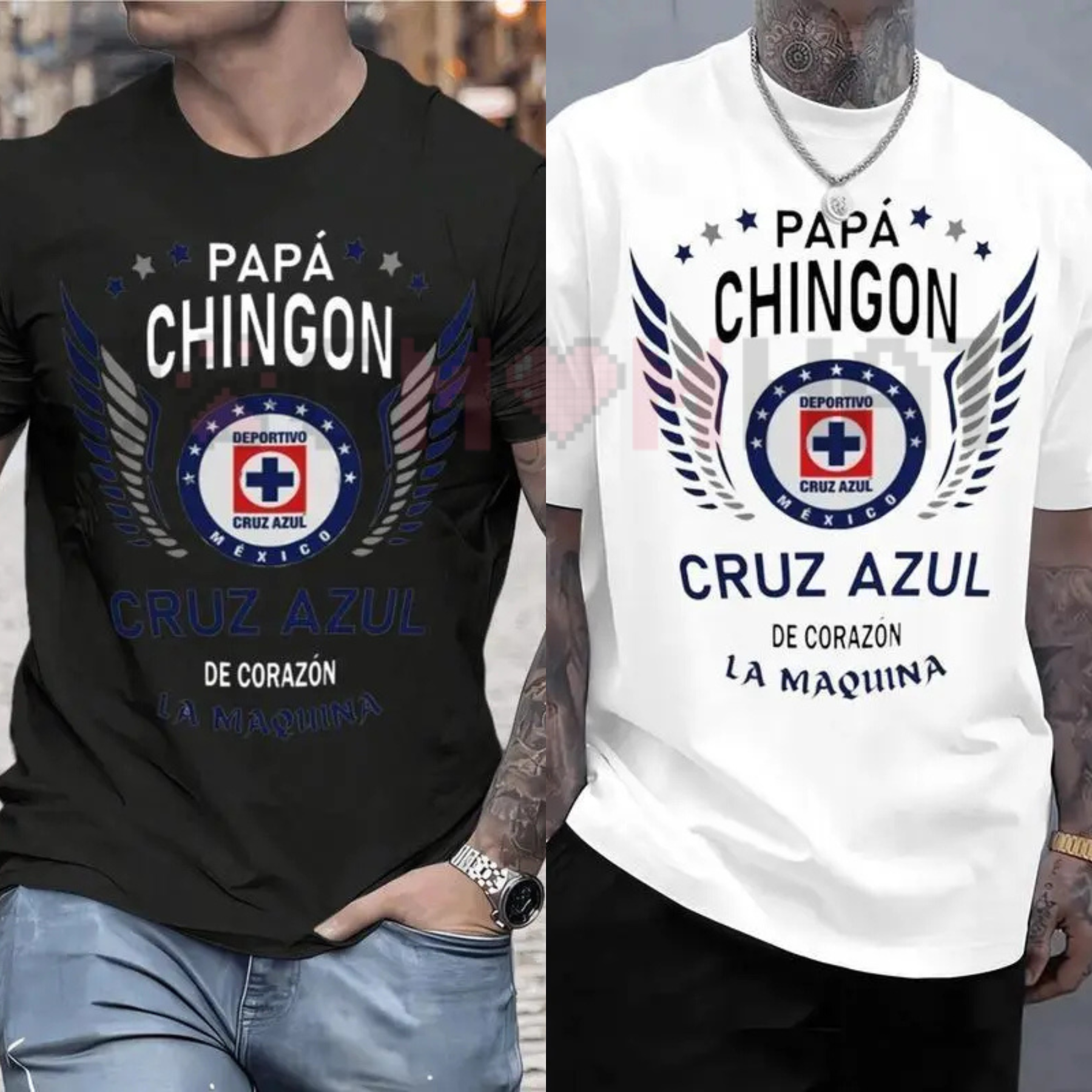 Cruz Azul "Papá Chingón" Graphic Tee – Premium Soccer Fan T-Shirt